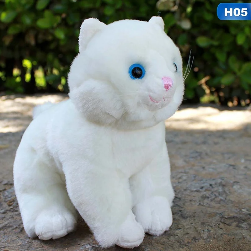 Маленькое милое моделирование плюшевых игрушек Сидящая кошка игрушка высокого качества игрушечный Кот в подарок около 20 см