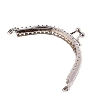 

Metal Sewing Holes Handbag Clutch Coin Purse Bag Frame Kiss Clasp Arch Bag Accessorries Retro Bag Lock for Purse Wallet