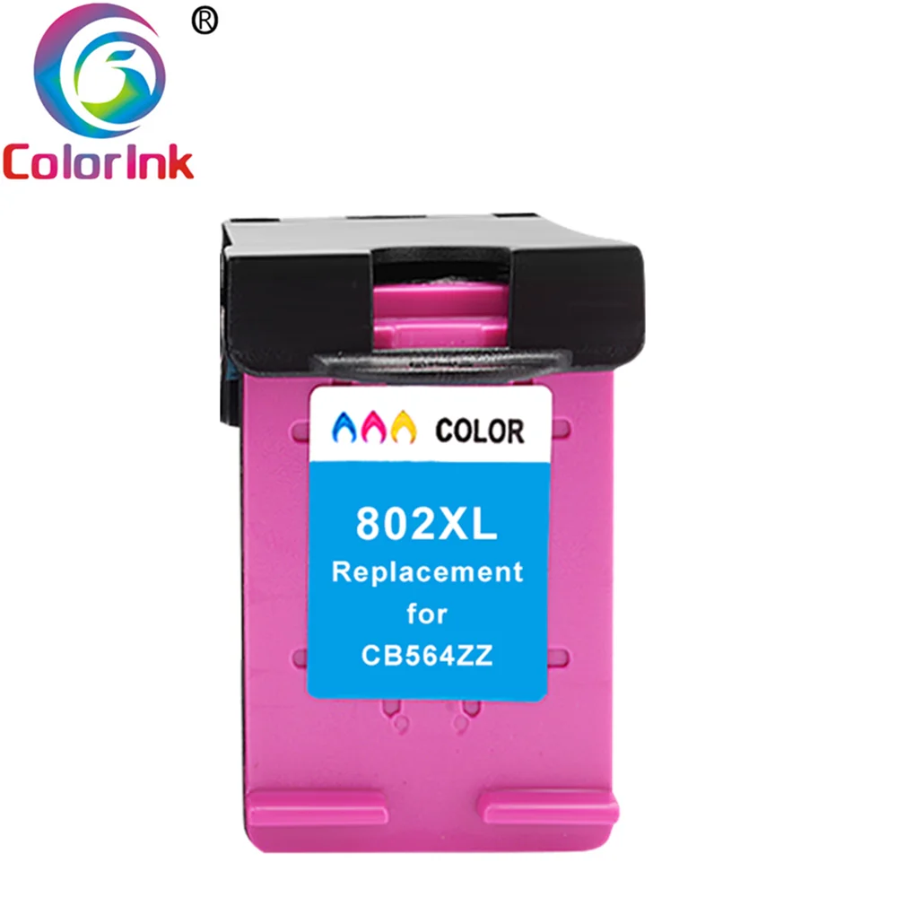 1PK Tri-color ColoInk 2 шт. для hp 802 переработанного чернильного картриджа для hp 802xl Deskjet 1510 1000 1010 1050 1511 2000 2050 3050 3512 4500 J110a J210a J410a - Цвет: 1PK Tri-color