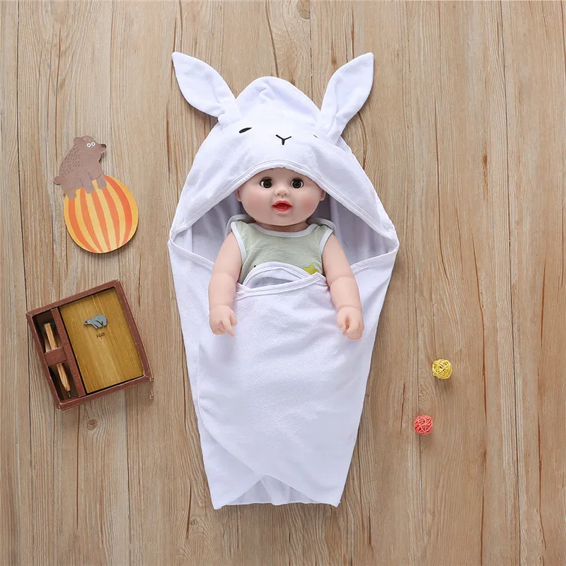 Милое плюшевое одеяло для новорожденных мальчиков и девочек с героями мультфильмов; пеленка для сна;#4N29
