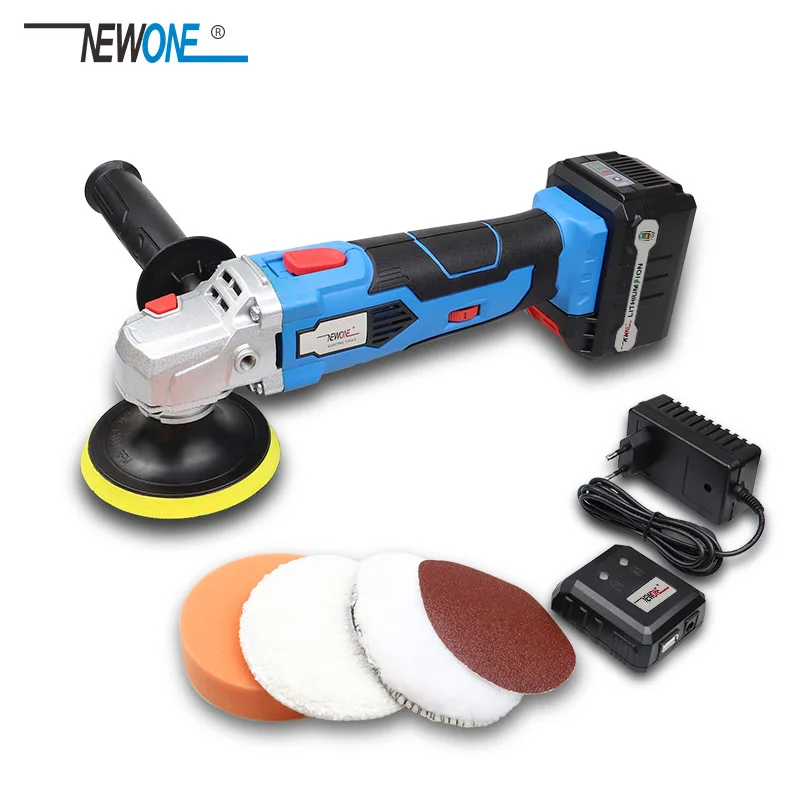  Waxing Machine with 16V Lithium Battery Portable Cordless Car Polisher 5-level Adjustable Speed Pol