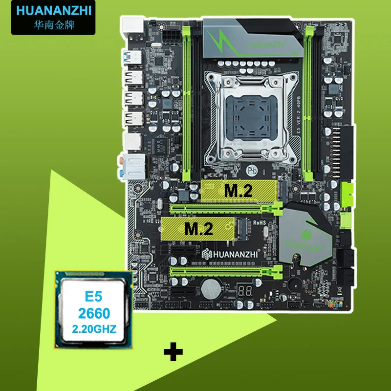 #Special Offers HUANAN motherboard CPU set X79 V2.49 motherboard Intel Xeon E5 2660 C2 4 channels RAM support 64G the most all tested in WIN7