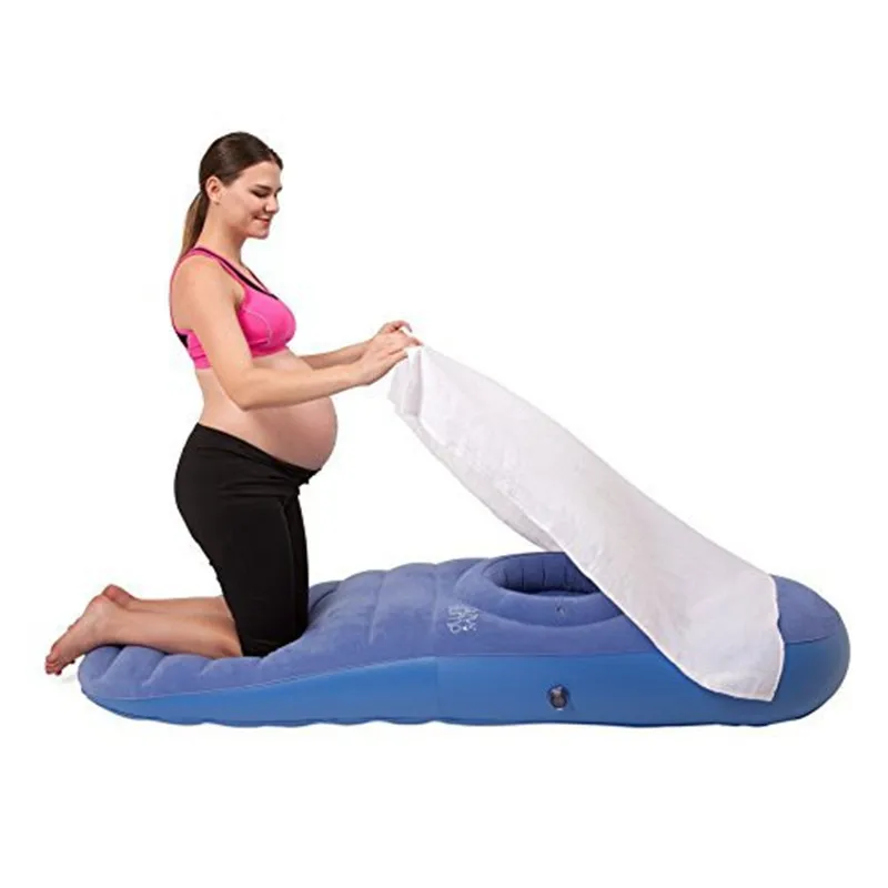 

SOURCE Customizable PVC Flocked Inflatable Yoga Mat Pregnant Women Yoga Mat Flocked Environmentally Friendly Beach Mattress