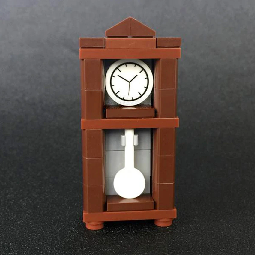 Детские украшения для мебели DIY Конструкторы MOC Ретро часы МАЯТНИК Часы Будильник