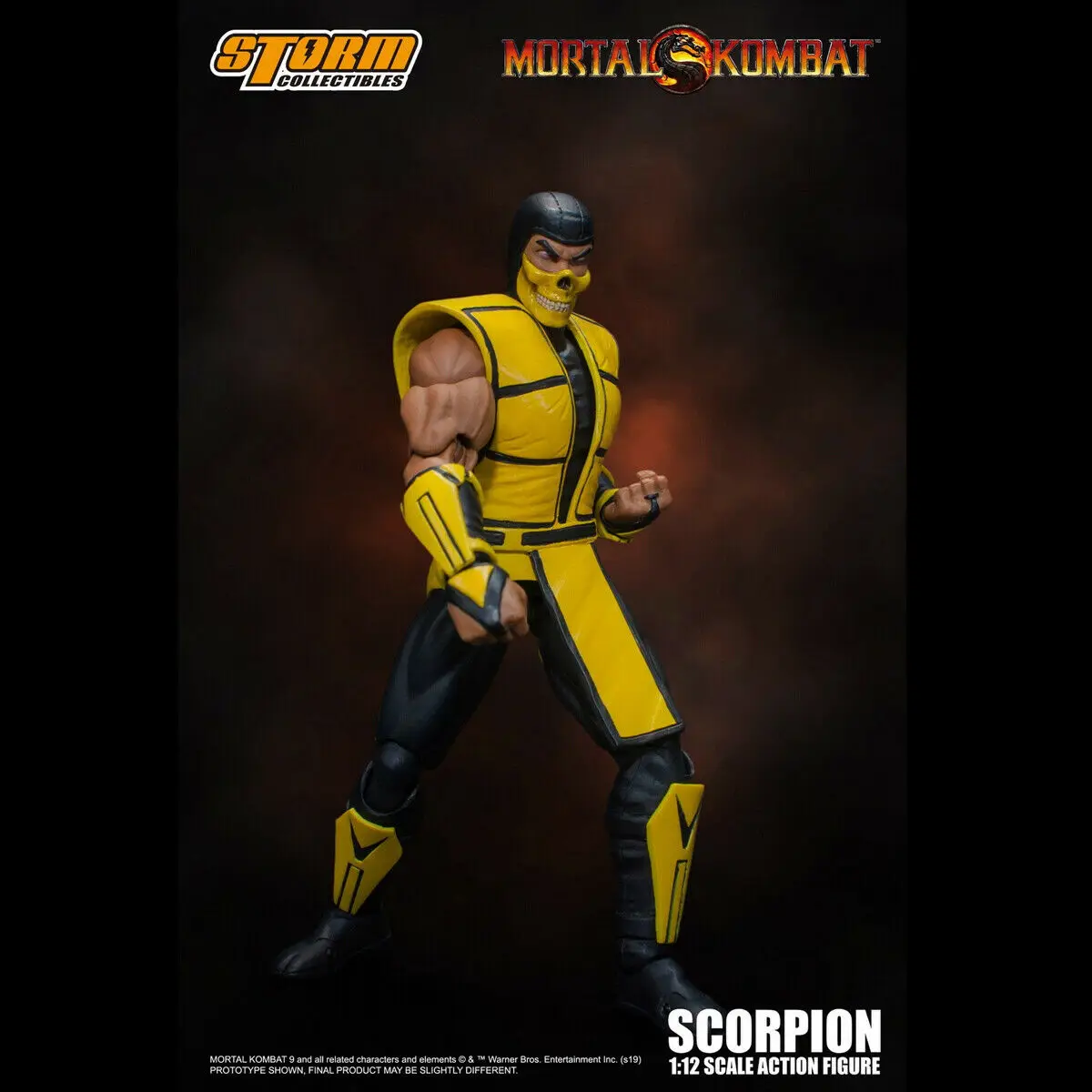 Игрушки от Storm 1/12 масштаб Mortal Kombat Scorpion Коллекционная подвижная фигурка