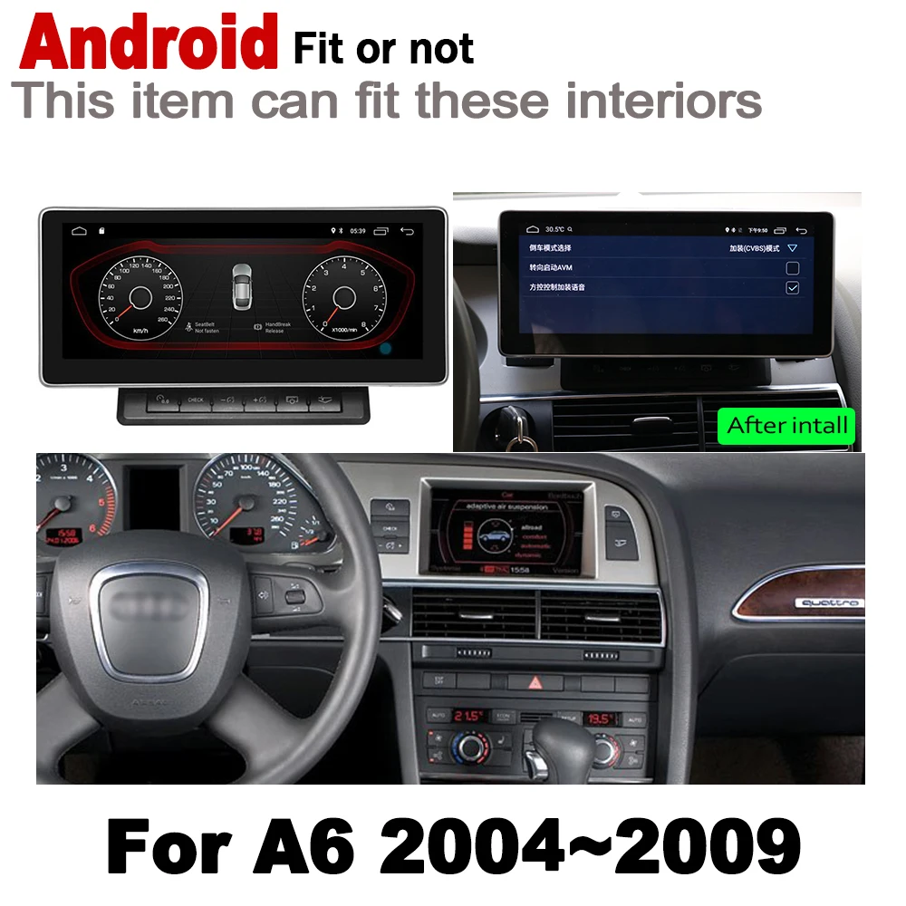 Discount Android GPS Navigation car Radio for Audi A6 4F ...