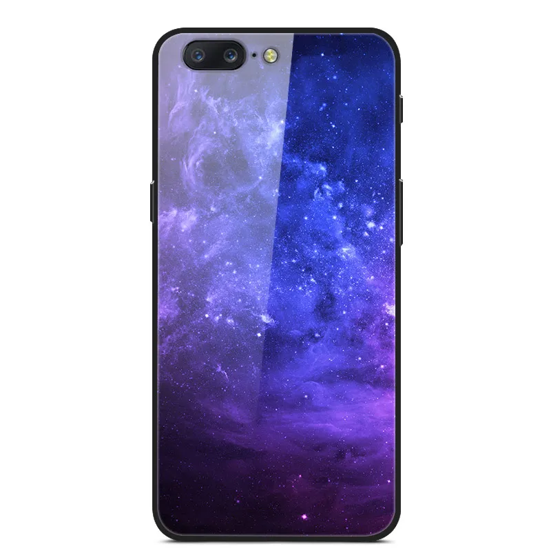 Для Oneplus 5 5 T чехол из закаленного стекла жесткий чехол для телефона для Oneplus 7 Pro TPU бампер чехол s для One plus 5 T 7 Pro Coque - Цвет: 52