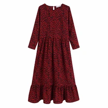 Осень zora Вики женские красные платья на выпускной Длинные рукава с высокой талией платье со складками, в винтажном стиле прямые длинные макси za платье Vestidos
