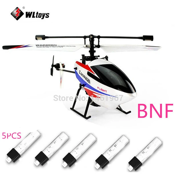 Новая версия WLtoys V911 pro V2 2 4G 4CH RC вертолет BNF (только корпус) + 5 батарей|batteries aa|battery