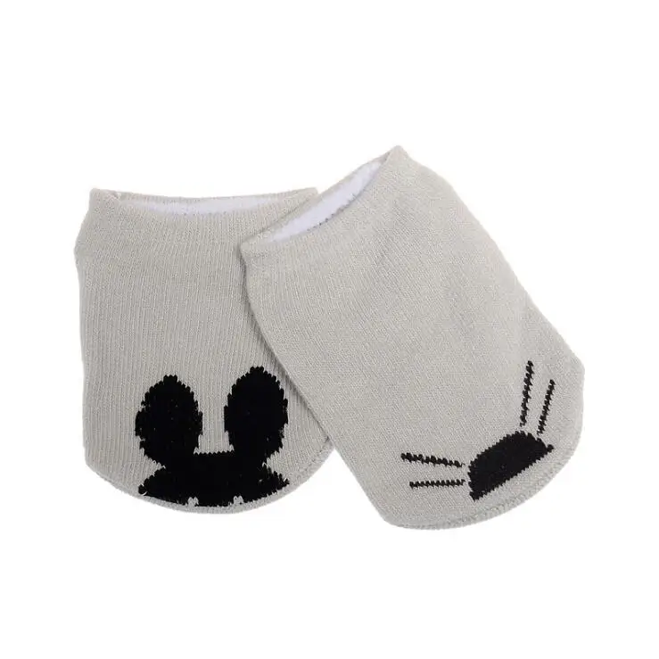 Майя Степан Детские носки-тапочки для мальчиков и девочек детская одежда с животными для малышей с рисунком героев из мультфильмов, хлопковые противоскользящие носки нескользящие тапочки для малышей носки для новорожденных - Цвет: 3