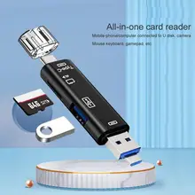 Mini lecteur de cartes TF en ABS, pratique, pour lecteur de cartes TF