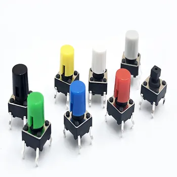 

100pieces A30 button cap for 6 * 6 * 7.3 square head micro switch 6 * 6 touch switch reset button cap