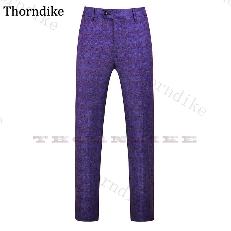purple plaid pants mens