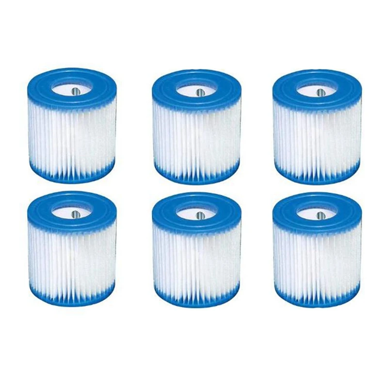 6 Pcs Swimming Pool Filter 300 Gallon Filter Cartridge,swimming Pool Pump Filter Cartridge Hs