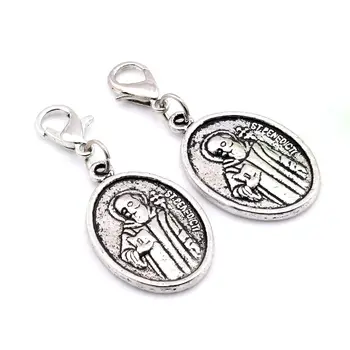 

Hot Sales ! 100pcs Zinc Alloy st benedict Charms Lobster clasp Pendants 16x 40mm DIY Jewelry A071