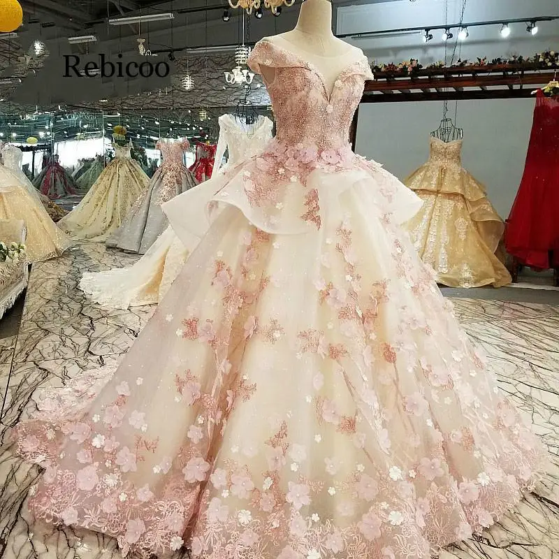 Rebicoo Dress Special Gowns Fast Shipping Ball Women's Modest Bridals Vintage Gown