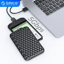 ORICO 2.5 Cal obudowa HDD SATA 3.0 do USB 3.0 5 gb/s 4TB HDD obudowa SSD obsługuje UASP HD zewnętrzny dysk twardy Box czarny/biały