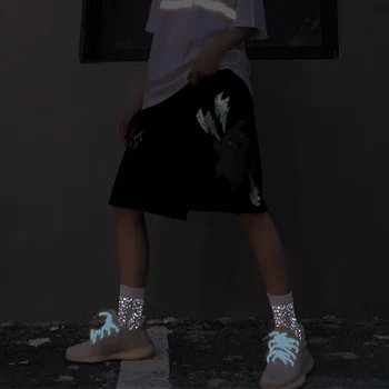 

Korean trend style fashion women socks street fashion skateboard hip hop socks luxury reflective starry creative girl gift socks