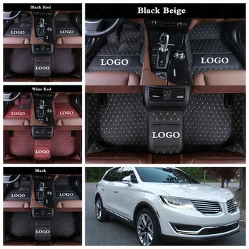 

Leather Custom Car Floor Foot Rugs Mats for Lincoln Continental MKC MKT MKX MKZ MKS Waterproof All Weather Suv Auto Carpet Cover