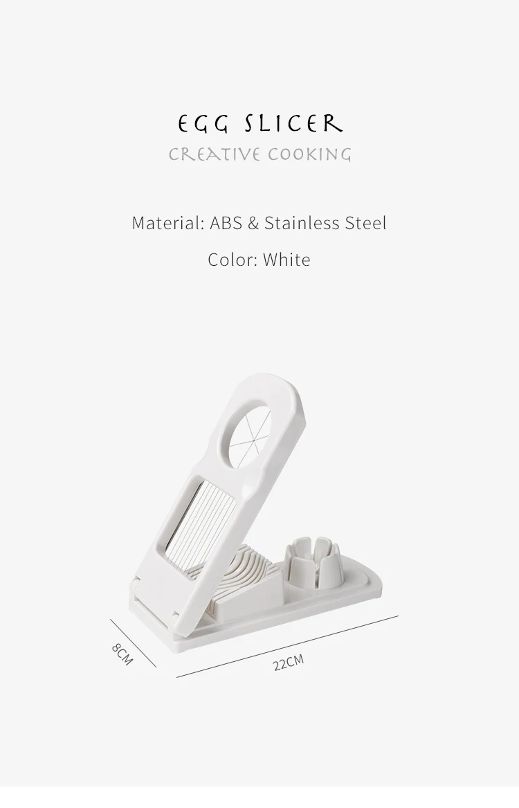 Egg Slicer Dicer For Hard Boiled Eggs Stainless Steel Blades Cutter Tool - Egg Tools