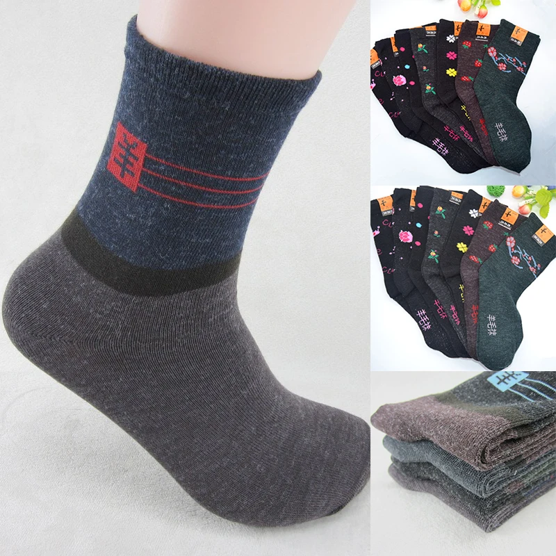 

Fashion wool socks Garment Socks Wool Thick Warm Hosiery Thickened Wool Socks Woman Man Winter Warmth Casual Warm Sock Clothing