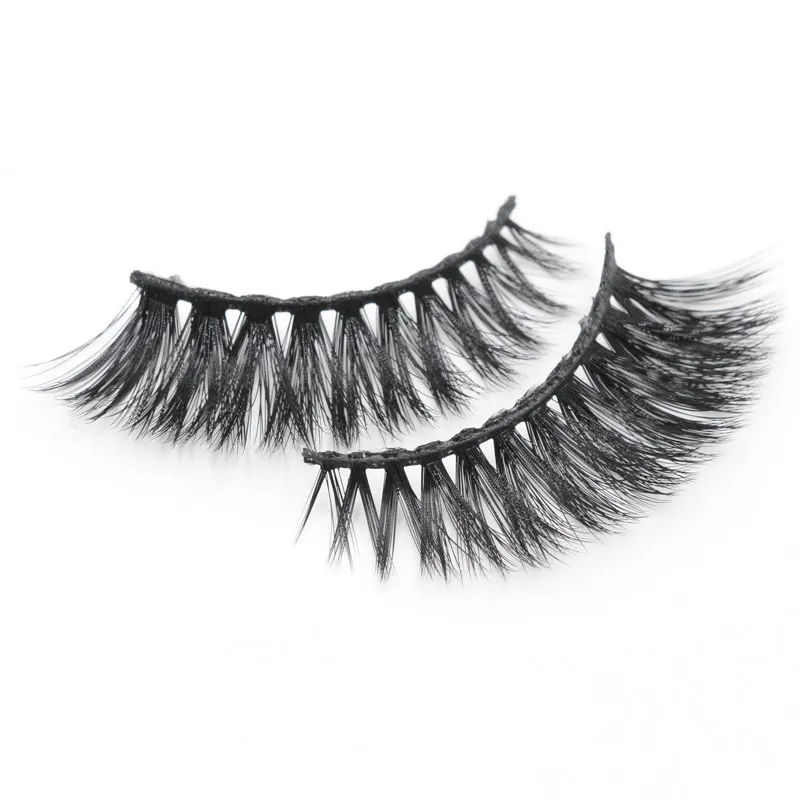 

Wyuen Multi-layer Thick False Eyelashes Handmade Faux Fake Mink Eye Lashes Reusable Natural False Eyelashes Makeup 3D-61