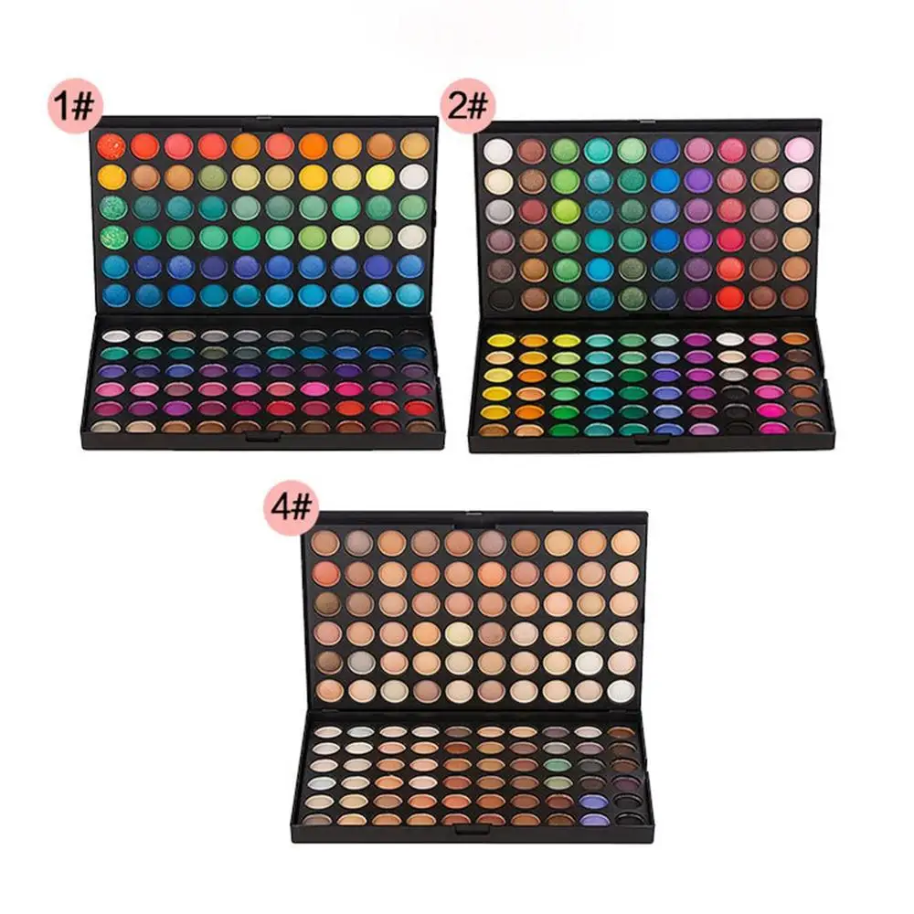 120 Colors Eyeshadow Palette Makeup Waterproof Smoky Pearl Matte Shimmer Eye Shadow Sets Professional Eyeshadow Glitter Luxury