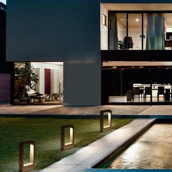 

LED Bollard Lawn Light for Landscape Garden Yard Square Outdoor Lighting 30Cm Led Road Path Decorative Lighting Lawn Lamp Warm L