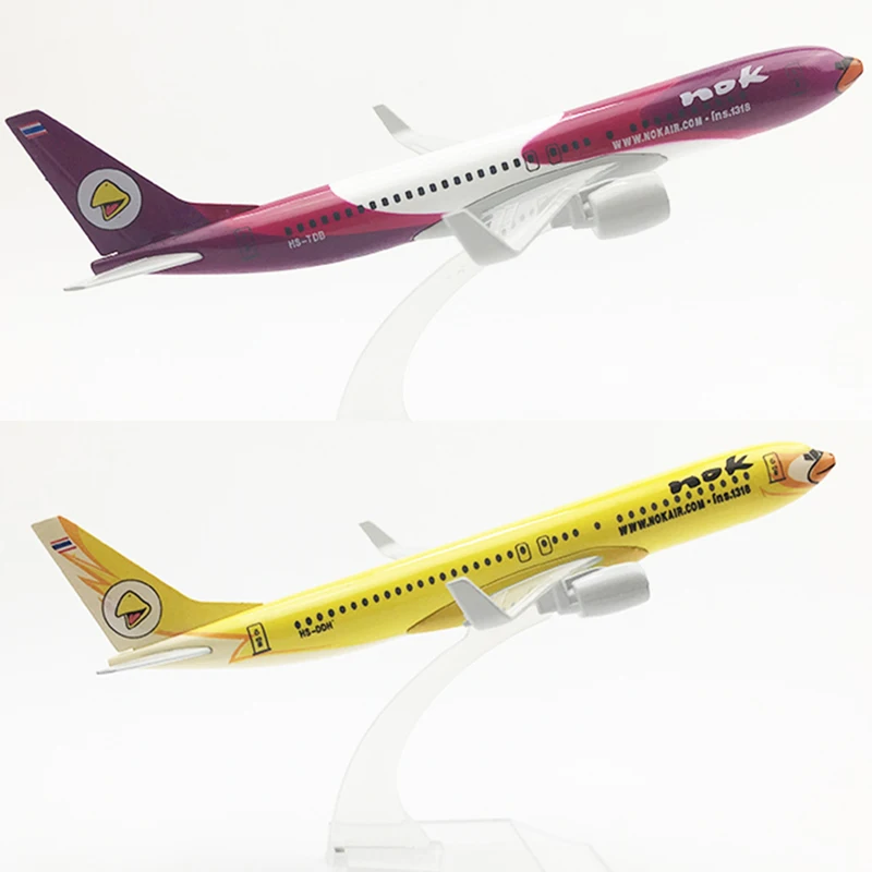 16CM 1/400 B737 THAI THAILAND NOK Air Bird SCALE airplane model toys aircraft diecast plastic alloy plane gifts for kids | Игрушки и