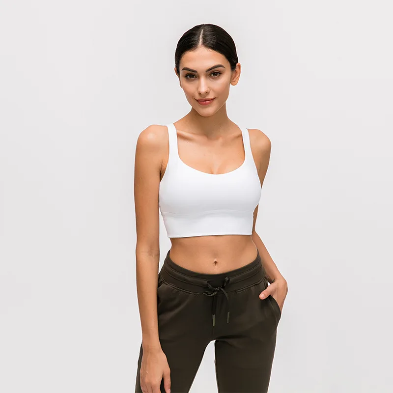 Beste 1 Pc Gratis Verzending Sportbeha Lady Ademend Snel Droog Cross Backsports Beha Bodybuilding Bras 4 Way Stretch Running Bh