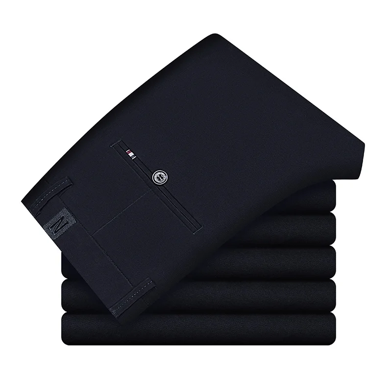 Free shipping 3-color Men Khaki Casual Pants 2019 New Classic Solid Color Business Fashion Elastic Slim Fit Cotton Trousers Male Free shipping 3-color Men Khaki Casual Pants 2019 New Classic Solid Color Business Fashion Elastic Slim Fit Cotton Trousers Male