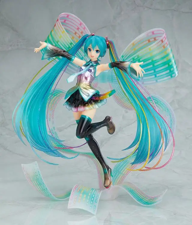 Японская игра-Аниме Vocaloid Hatsune Miku 10th anniversary Ver. ПВХ фигурка Коллекционная модель игрушки подарок Brinquedos 27 см