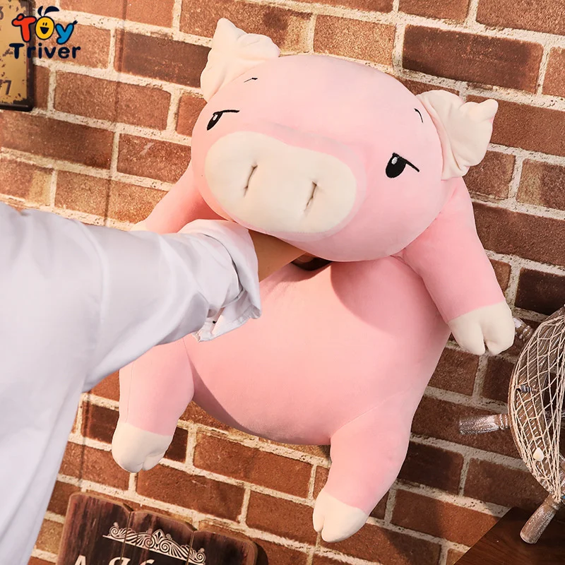 Kawaii Pig Cushion Pillow Plush Toy Triver Stuffed Doll Baby Kids Children Girlfriend Birthday Gift Home 1