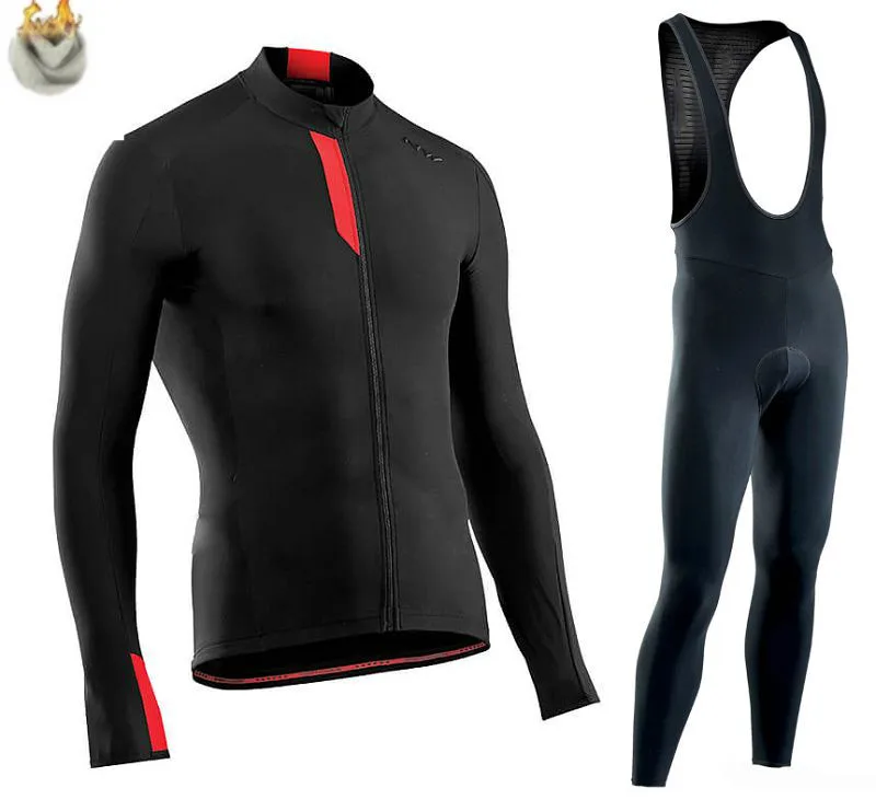 A-4 Northwave Pro Team Зимняя одежда для велоспорта дышащая Ropa Ciclismo Одежда с длинным рукавом для горного велосипеда одежда для спорта на открытом воздухе - Цвет: A-4