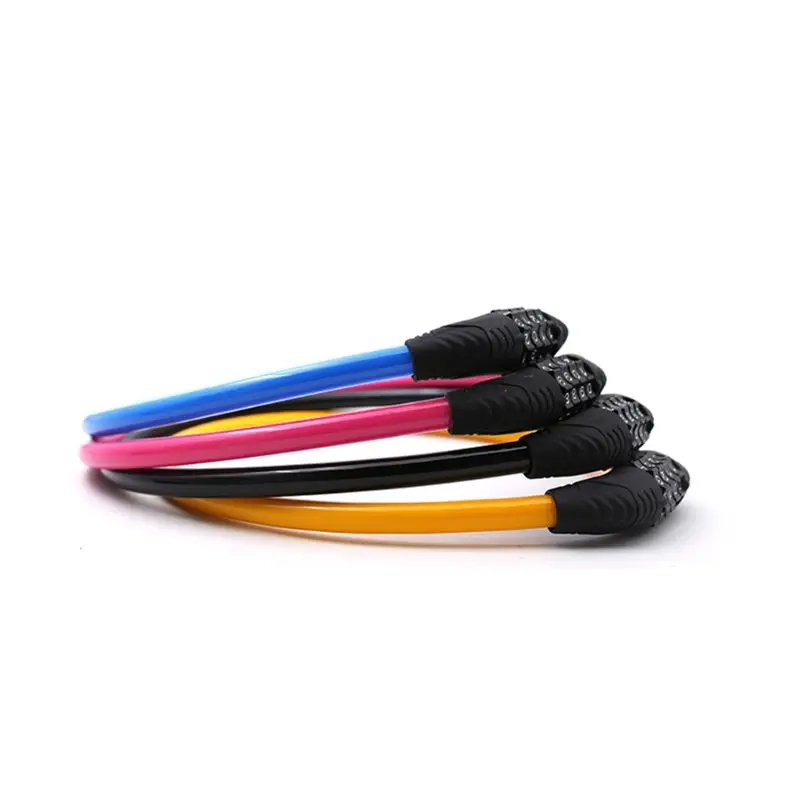 Security Bicycle Lock 4-digit Resettable Code Mountain Bike Strip Wire Cable Electric Car Locks
