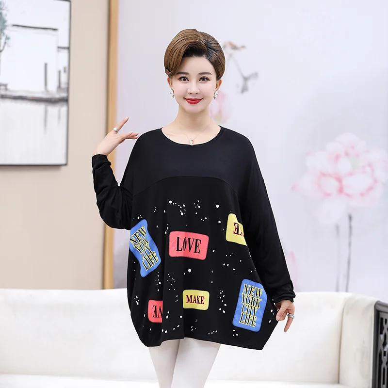 

Middle-aged Mom Autumn Clothing Casual Dress 2018 New Style Mid-length Fashion Loose Middle-aged Summer Wear for Women Skirt