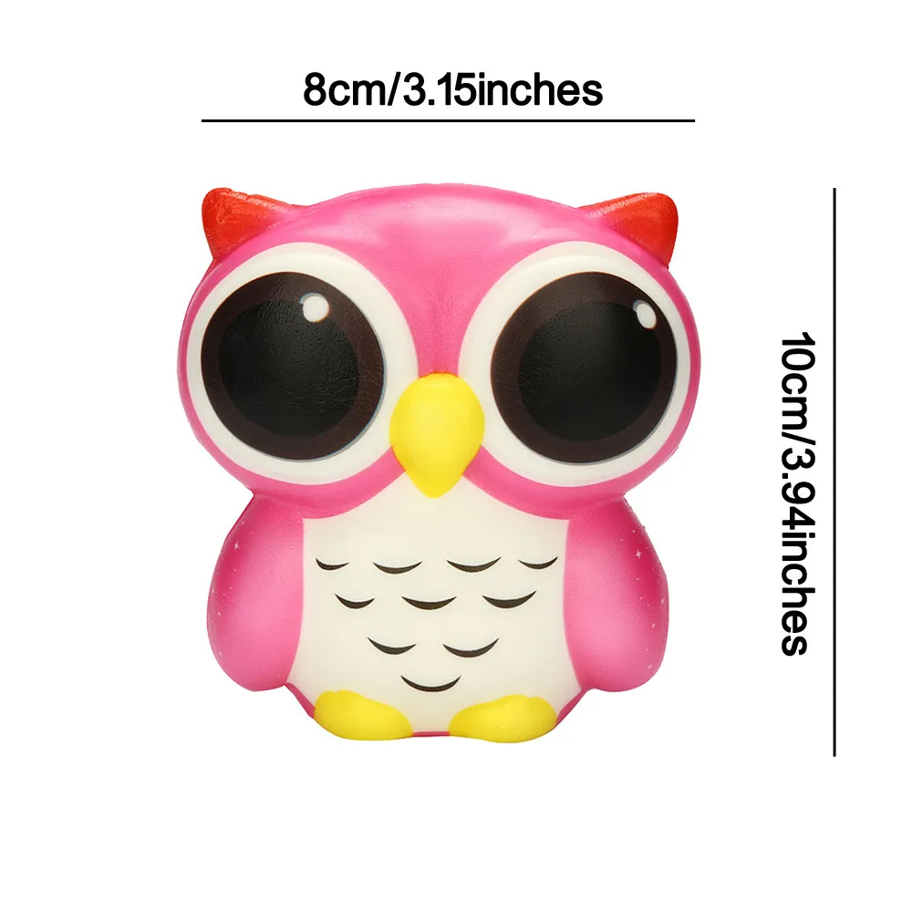 Игрушка сжималка в виде очаровательной совы медленно восстанавливающая форму