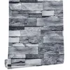 Papel tapiz autoadhesivo con textura de ladrillo gris claro, papel tapiz de suelo de baño de piedra ► Foto 3/6