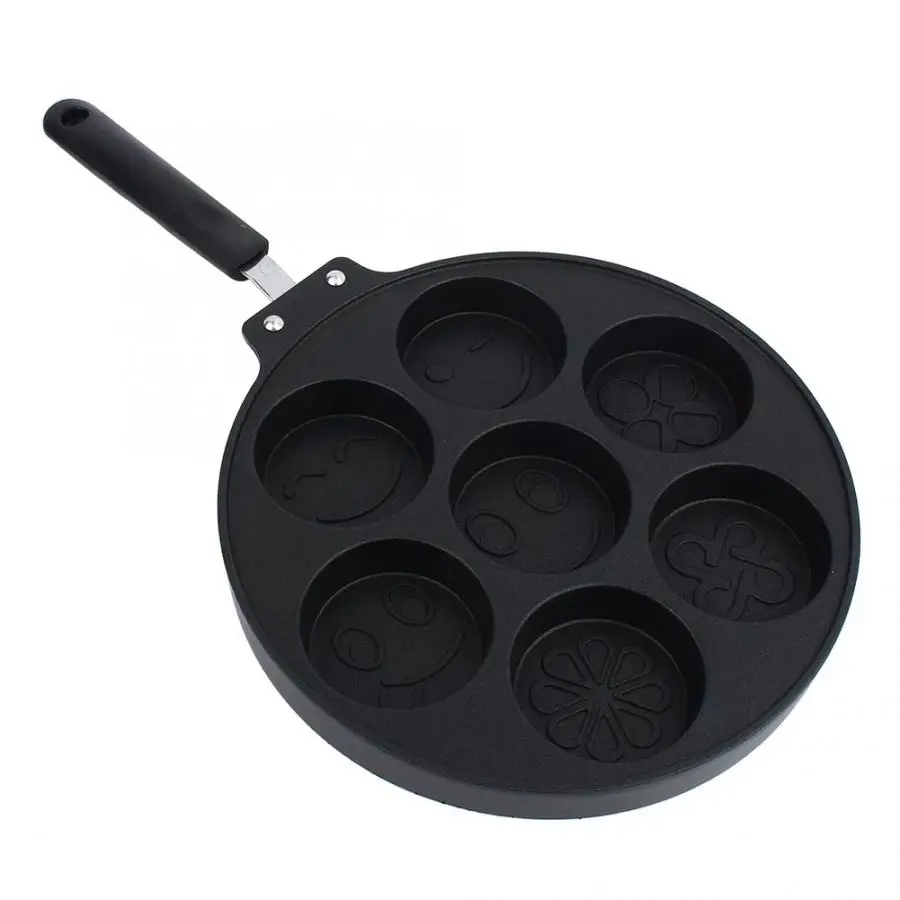 Pastry Mold Egg Dumpling Pot Non-Stick Seven-Hole Fried Egg Pot Cake Mold Red Bean Cake Baking Tray Nozzles For Cake