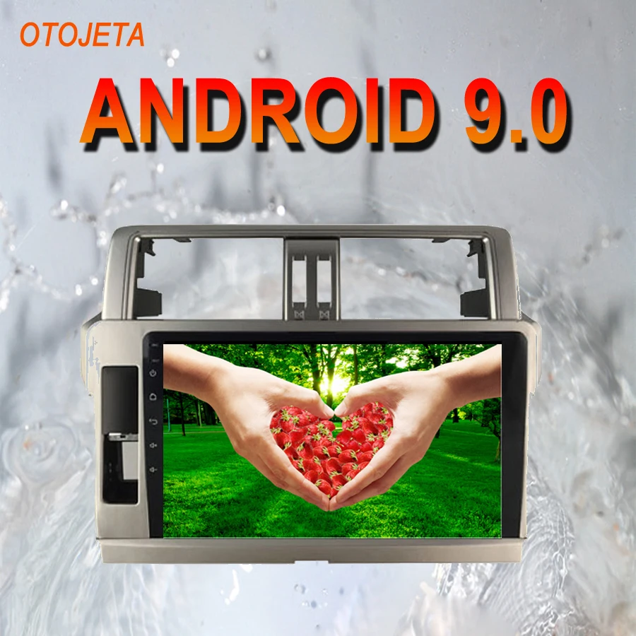  OTOJETA Android 9.0 2.5D Screen Car Radio Player Head Unit For Toyota PRADO 155 2014 Multimedia aut