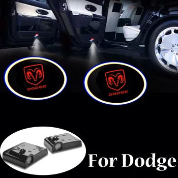 

For Dodge Caravan Challenger Caliber Viper Journey Durango 2 pieces Car Door Welcome Light Projector Ghost Shadow Lamp