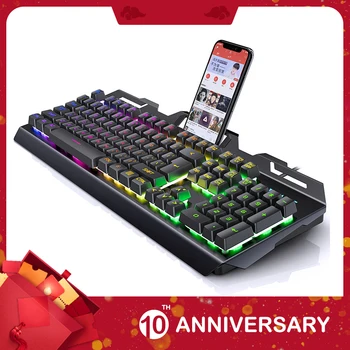 

KIITO K2 Gaming keyboard Mechanical Home Headset Backlight Ergonomic Keyboard Set USB Wired Pad Computer Desktop Waterproof