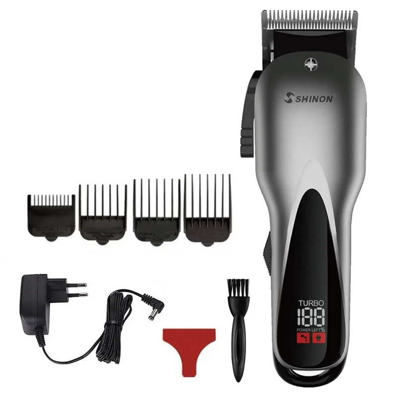 4pcs guide combs Беспроводные машинки для стрижки волос, парикмахерский салонный инструмент, профессиональная электрическая машинка для стрижки волос для мужчин, регулируемая машинка для стрижки волос - Цвет: 4pcs guide combs