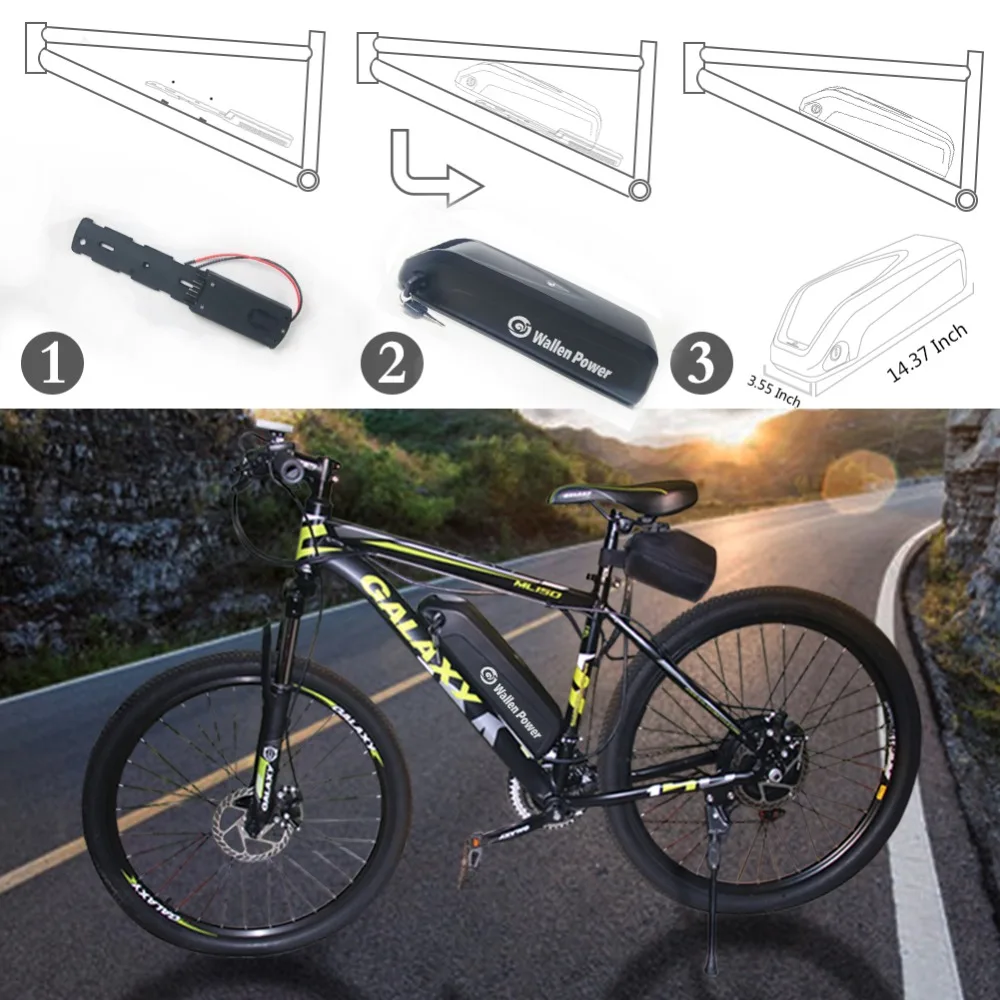 Батарея Ebike 36v Hailong Электрические Велосипедные Аккумуляторы 36V 11.6Ah литий-ионная батарея E-Bike для Bafang батареи 500W мотора