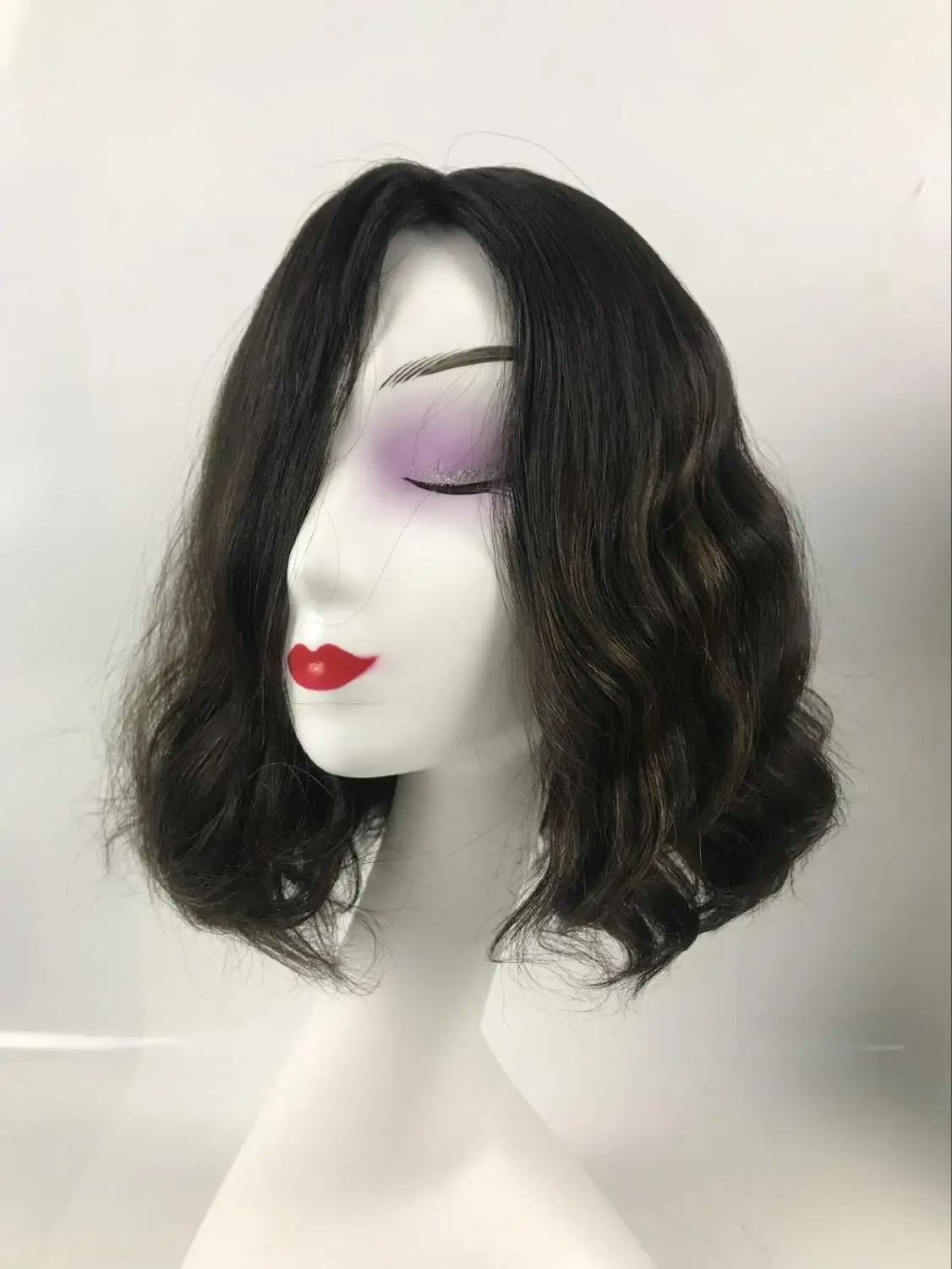 Alishevy custom made silk top European virgin hair wigs slight wave jewish wig kosher wig Best Sheitels in stock