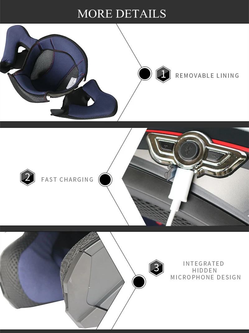 Men Women Bluetooth Motorcycle Helmet Flip Up Waterproof Longer Endurance Double Scratch Proof Anti Fog Visors Men Women Bluetooth Motorcycle Helmet Flip Up Waterproof Longer Endurance Double Scratch Proof Anti Fog Visors