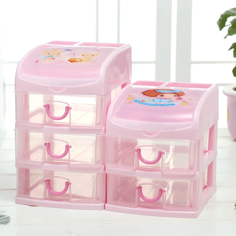 

Office Desktop Storage Box Plastic Multilayer Small Drawer-type File Cosmetics Storage Box Desk Debris Finishing Box