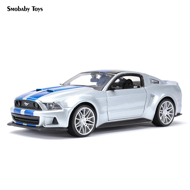 

Real 1:24 Alloy Car Model 2014 Ford Mustang Street Racer Sports Car Static Simulation Diecast Alloy Model Car