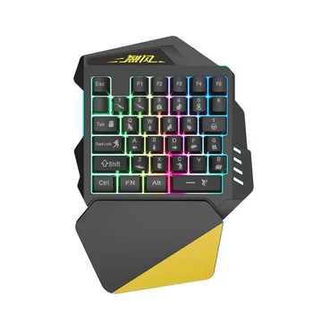 

Mogubro Wireless Bluetooth Keyboard/One-Handed Keyboard/Gaming Keyboard/Mobile Keyboard/PUBG Mobile Gaming Keyboard/Suitable for