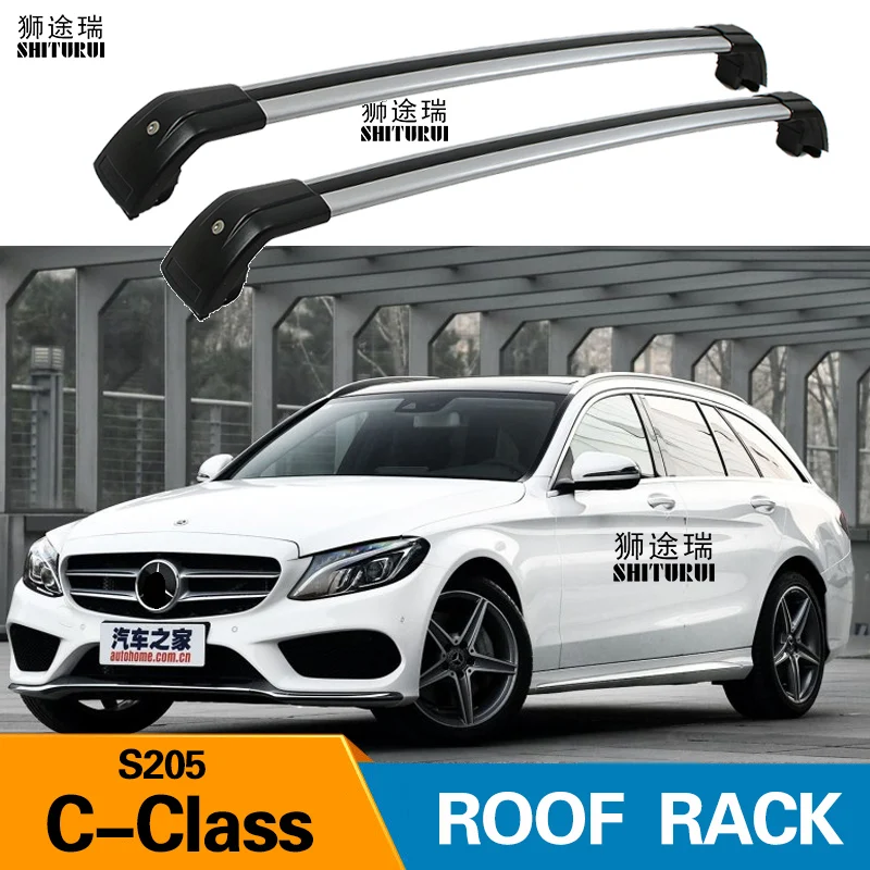 2 шт. прутки для крыши MERCEDES benz C-Class (S205) 5-dr Estate 2015- 2019 боковые из алюминиевого сплава